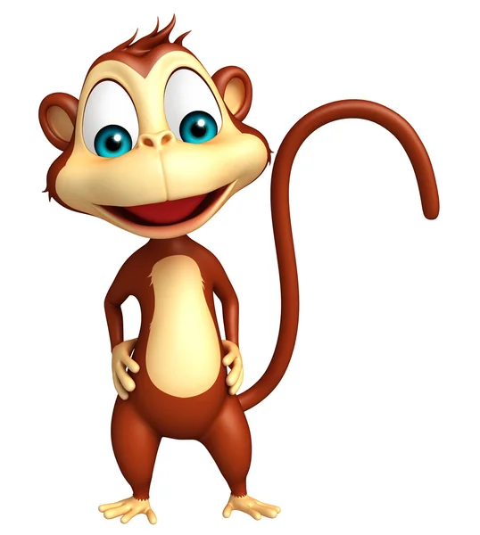 Funny  Monkey cartoon character — Stock Photo, Image