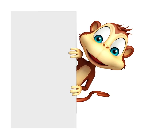 Zábavné opice kreslená postavička — Stock fotografie