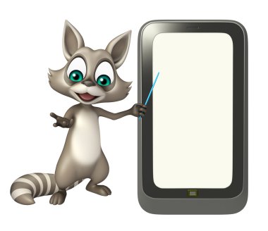 şirin Rakun mobile ile karakter karikatür 