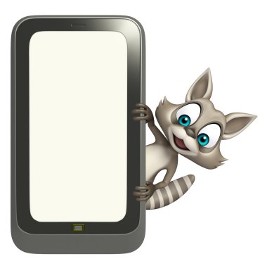 şirin Rakun mobile ile karakter karikatür 