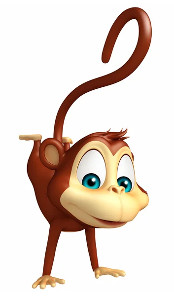 Grappige aap cartoon karakter — Stockfoto