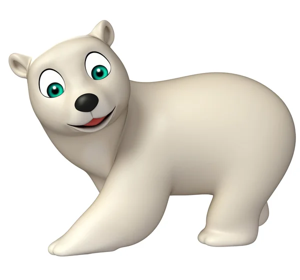 funny Polar bear cartoon character