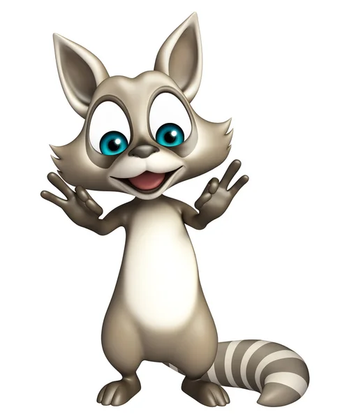 Melhor personagem de desenho animado Raccoon — Fotografia de Stock