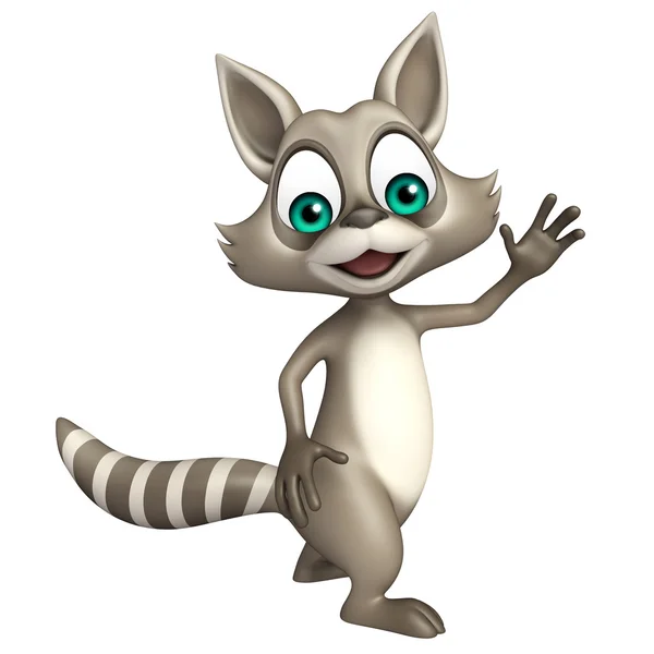 Funny Raccoon cartoon character — Stock Photo, Image