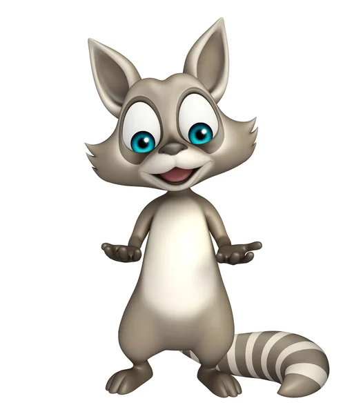 Funny Raccoon cartoon character — Stock Photo, Image