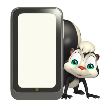 şirin kokarca çizgi film karakteri ile hareket eden