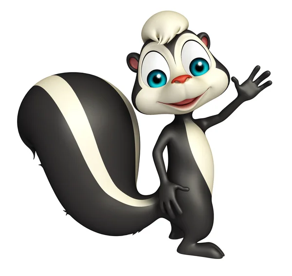 Divertente Skunk personaggio dei cartoni animati — Foto Stock