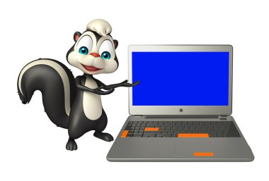 eğlenceli kokarca çizgi film karakteri