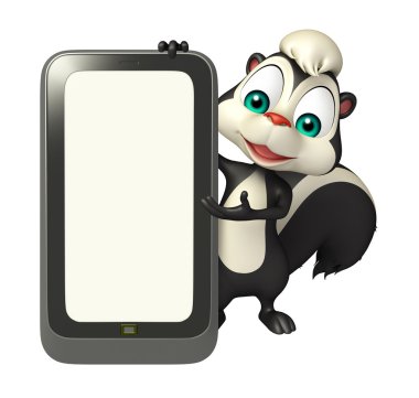 şirin kokarca çizgi film karakteri ile hareket eden