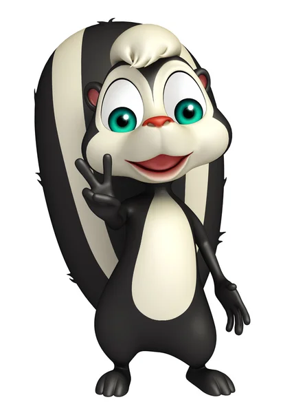 Vitória Skunk personagem de desenho animado — Fotografia de Stock