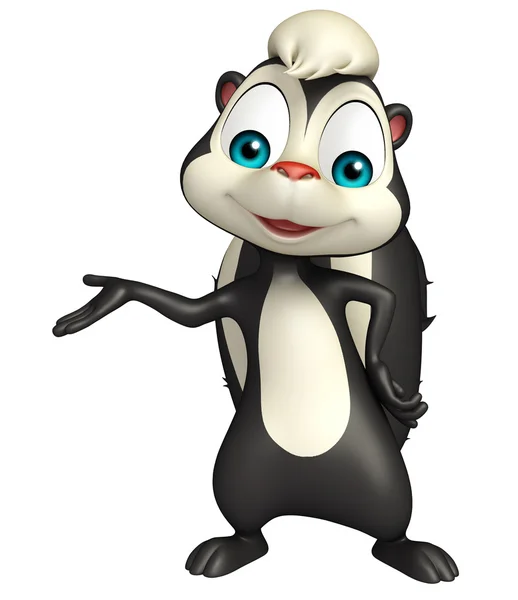 Personagem engraçado desenho animado Skunk — Fotografia de Stock