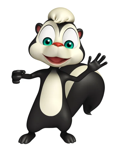 Funny  Skunk cartoon character — Stock Photo, Image