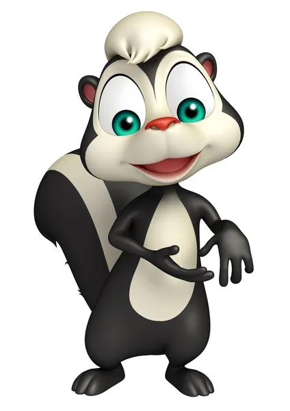 Funny  Skunk cartoon character — Stock Photo, Image