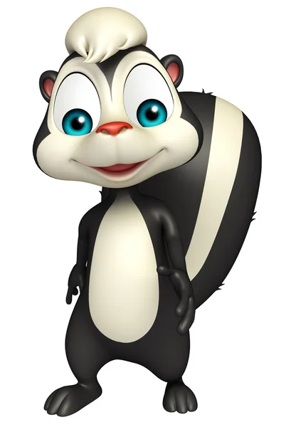Divertente Skunk personaggio dei cartoni animati — Foto Stock