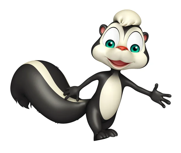 Leuke Skunk stripfiguur — Stockfoto