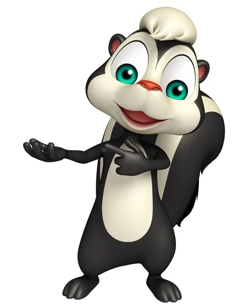 Personagem engraçado desenho animado Skunk — Fotografia de Stock