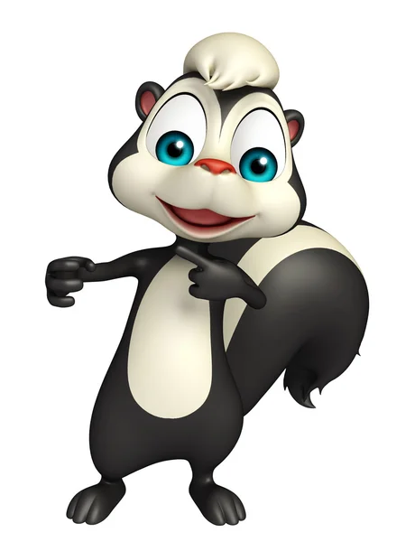 Divertido personaje de dibujos animados Skunk —  Fotos de Stock