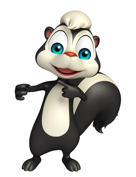 Personagem engraçado desenho animado Skunk — Fotografia de Stock