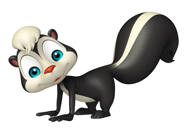 Personagem engraçado desenho animado Skunk — Fotografia de Stock