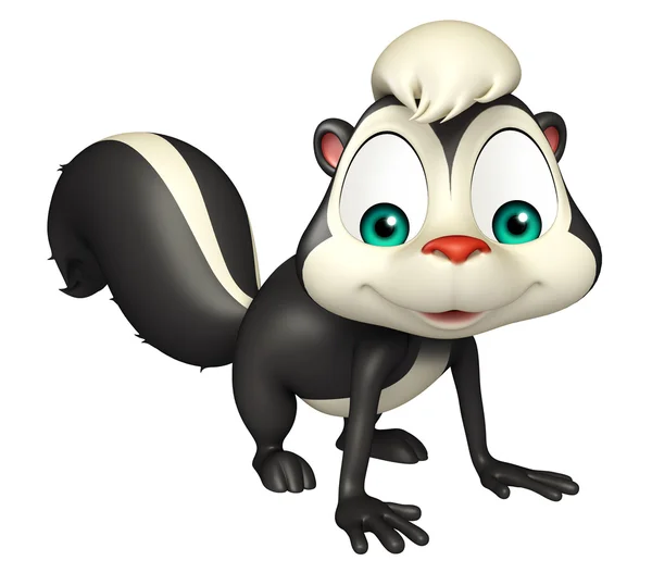 Divertente Skunk personaggio dei cartoni animati — Foto Stock