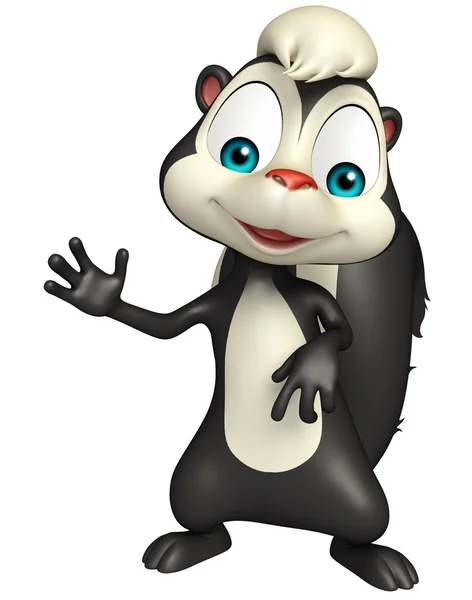 Funny  Skunk cartoon character — Stock Photo, Image