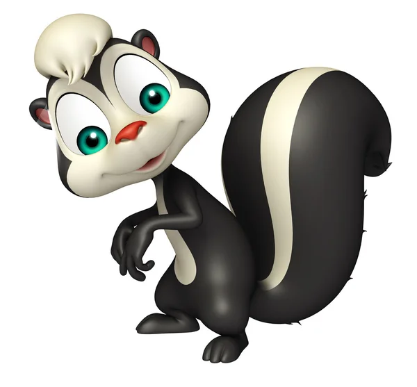 Personagem engraçado desenho animado Skunk — Fotografia de Stock