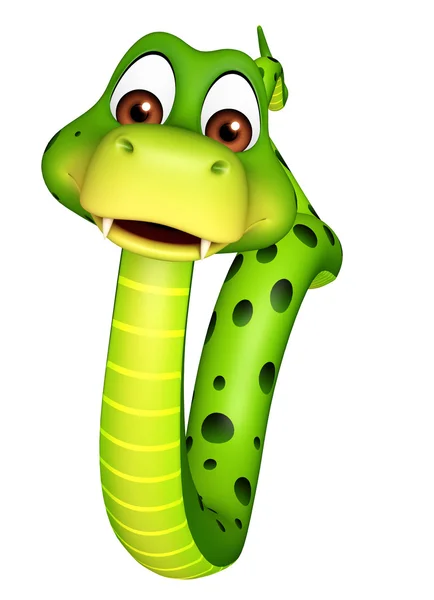 Spaceru postać z kreskówki węża — Zdjęcie stockowe