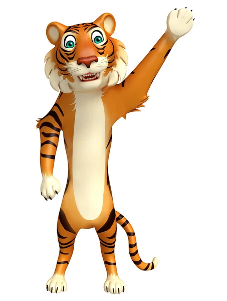 pointing Tiger cartoon character