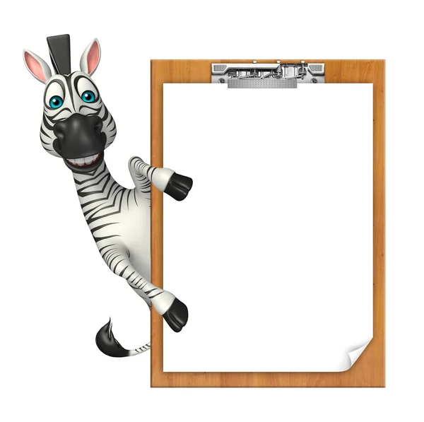 Lindo personaje de dibujos animados de cebra — Foto de Stock