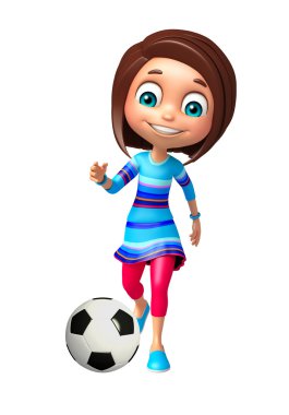 Futbol çocuk kızla