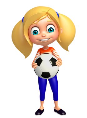 Futbol çocuk kızla