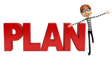 Hırsız planı işareti ile