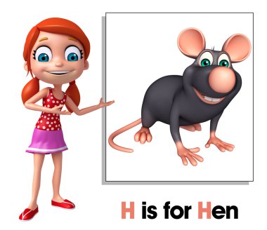 Sıçan işaret çocuk kız