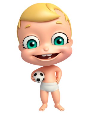 Futbol ile şirin bebek