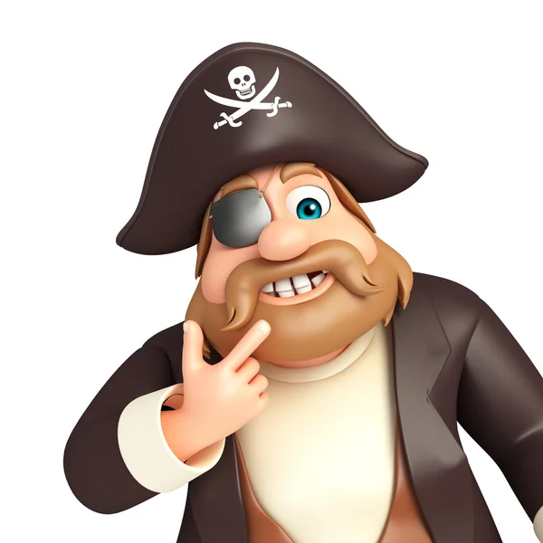 Illustration of pirate — ストック写真