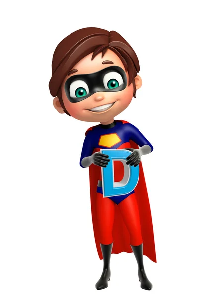 Superboy com alfabeto D — Fotografia de Stock