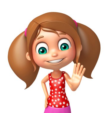 çocuk kız dur poz ile