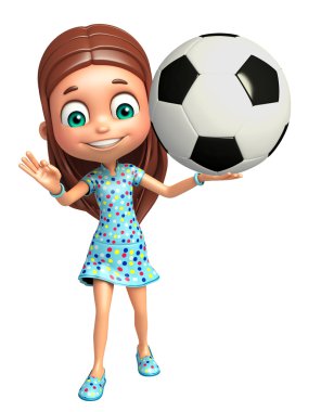 Futbol çocuk kızla