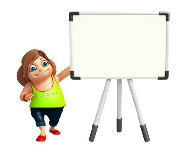 çocuk kızla Dispaly yönetim kurulu