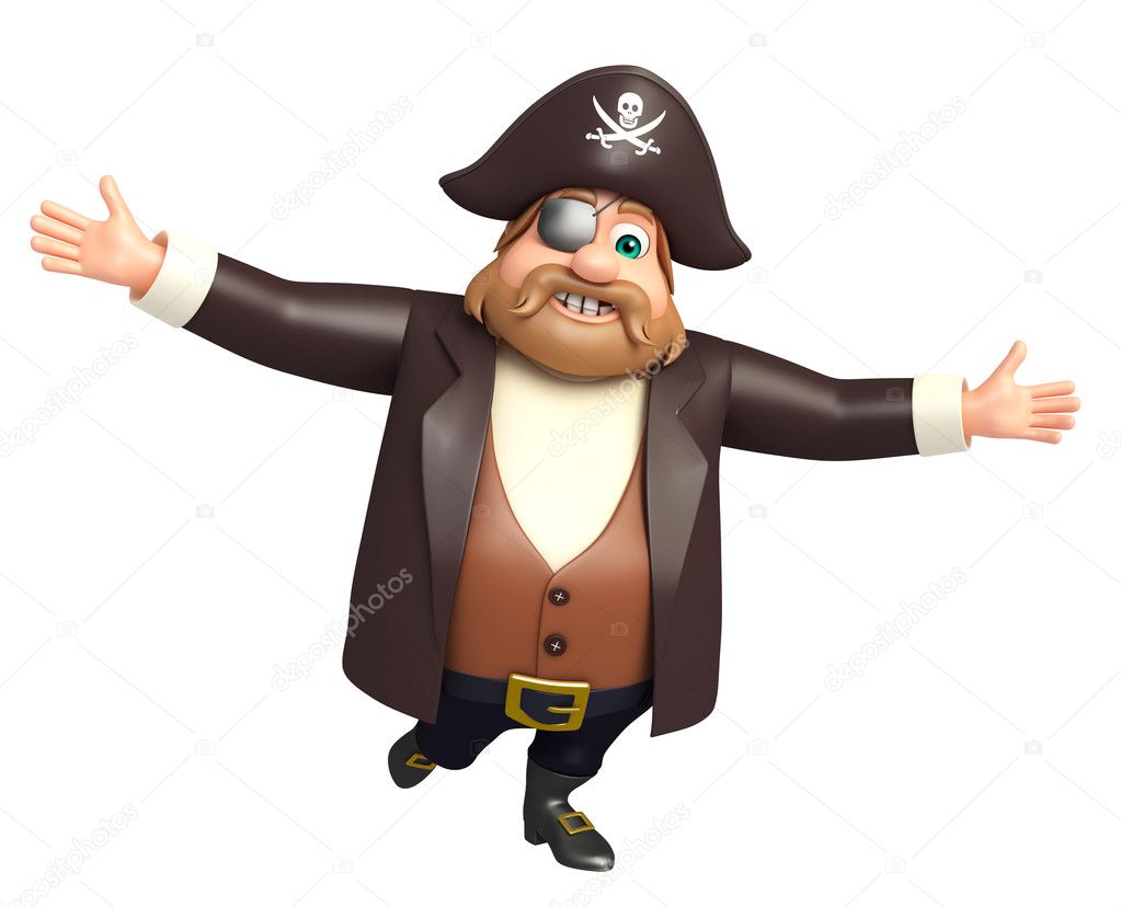 illustration of pirate