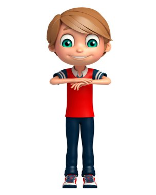 Çocuk çocuk komik poza sahip