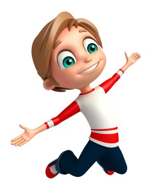 çocuk çocuk atlama poz ile