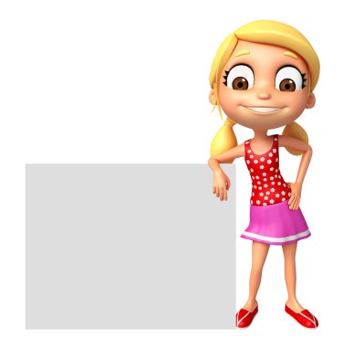 Beyaz tahta çocuk kızla