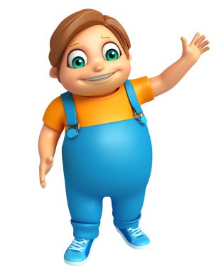 Çocuk çocuk komik poza sahip