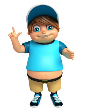 Çocuk çocuk komik poza sahip