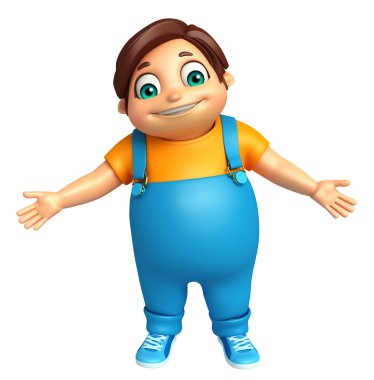 Çocuk çocuk komik poza sahip