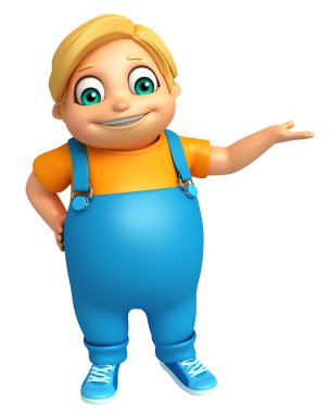 Çocuk çocuk komik poza sahip