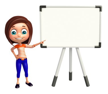 Ekran kartı ile çocuk kız