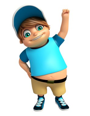 Çocuk çocuk komik poza sahip