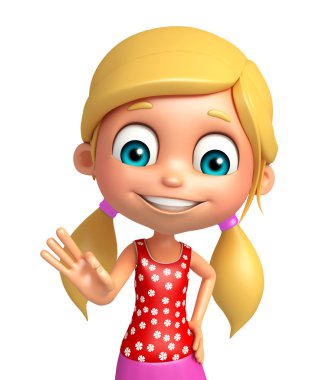 çocuk kız en iyi işareti ile